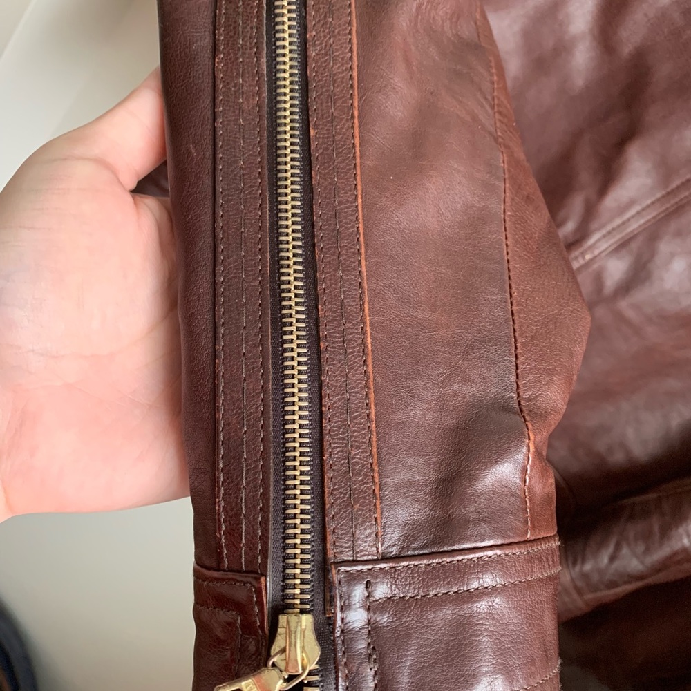 Coach leather jacket size 8
